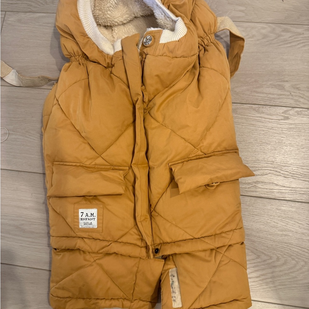 7 A.M. Enfant Quilted Mustard Vest